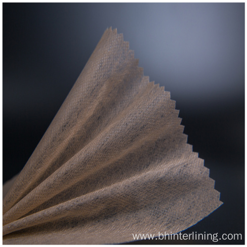 Washable tear-resistant soft  non woven interlining